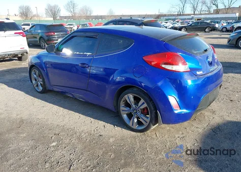 2012 Hyundai Veloster Black Int from USA, damaged, VIN KMHTC6AD7CU051545